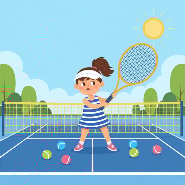 What racquet and tennis equipment do I choose for a 6 year old?